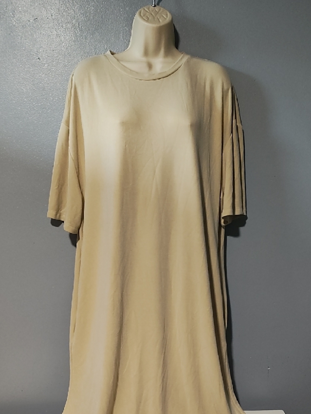 Women's Primark Short-Sleeve Beige Shirt Dress View 2
